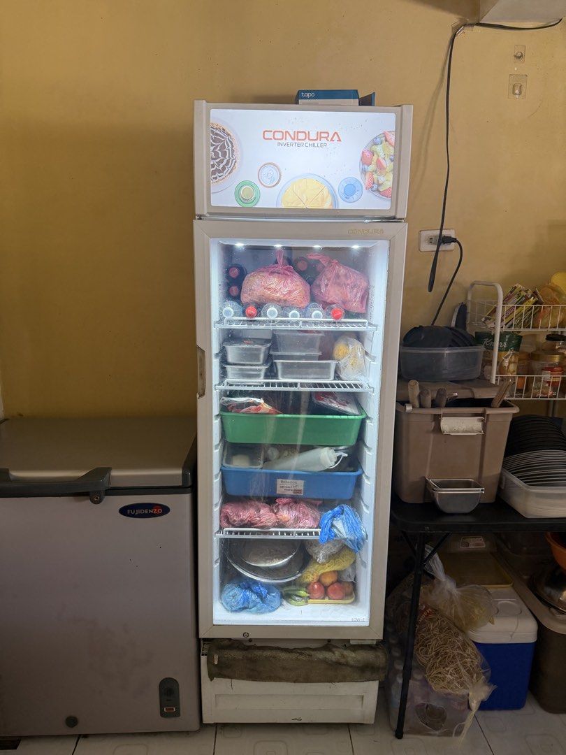 Condura Inverter Chiller (Category: Refrigerators and Freezers) located in Taytay. Submitted by isaberseller (Listing ID 1460494516, Image 1). Description: Selling our Condura Inverter Chiller Reason for selling: Stop business due to relocation Ref condition: Perfectly working with damaged handle lang. Selling at a lower price due no lost receipt and key. Original price: 25,000 Product Specs (unit dimensions): 520 x 610 x 1747 (in millimeter) Are
