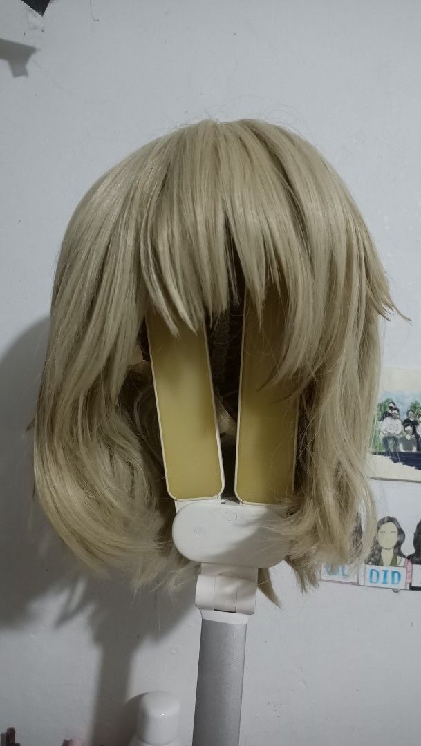 Cosplay Wigs (Category: Hair Accessories) located in Angeles City. Submitted by hani_pie (Listing ID 1460457095, Image 1). Description: short blonde (falin wig): 360 pink wig: 250 dark brown: 360 these are used wigs so pls manage your expectations all wigs needs wash (nakulob so may smell) and may hairspray ung iba sf shouldered by buyer loc: Angeles City courier: j&t.
