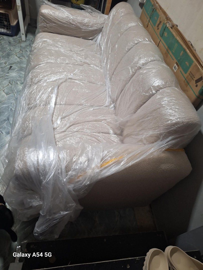 Banana Couch/Sofa (Category: Sofas) located in Rizal. Submitted by mayiesm0296 (Listing ID 1460482069, Image 2). Description: ‼️ Couch for Sale 3 seater Belfort fabric Customized 6 months use - good condition 9k - still negotiable (pm sa tawaran) Loc: Montalban, Rizal.