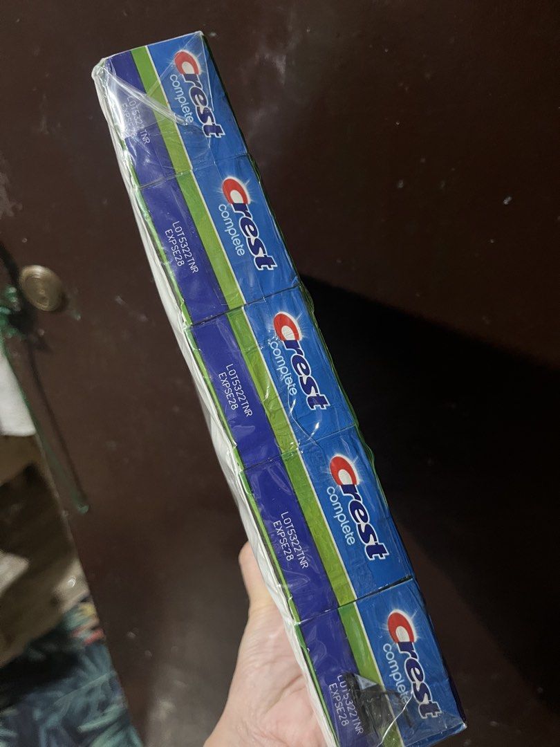Crest Complete Plus Scope Toothpaste 5 Pack (Category: Oral Care) located in Quezon City. Submitted by lovedbykarlaa (Listing ID 1460372051, Image 3). Description: - 5-pack of Crest Complete toothpaste with Scope - Each tube is 8.2 oz (41 oz total) - Variety: Ultimate Clean + Fresh - Protects against cavities - Provides pro-advanced freshness - Great value for stocking up.