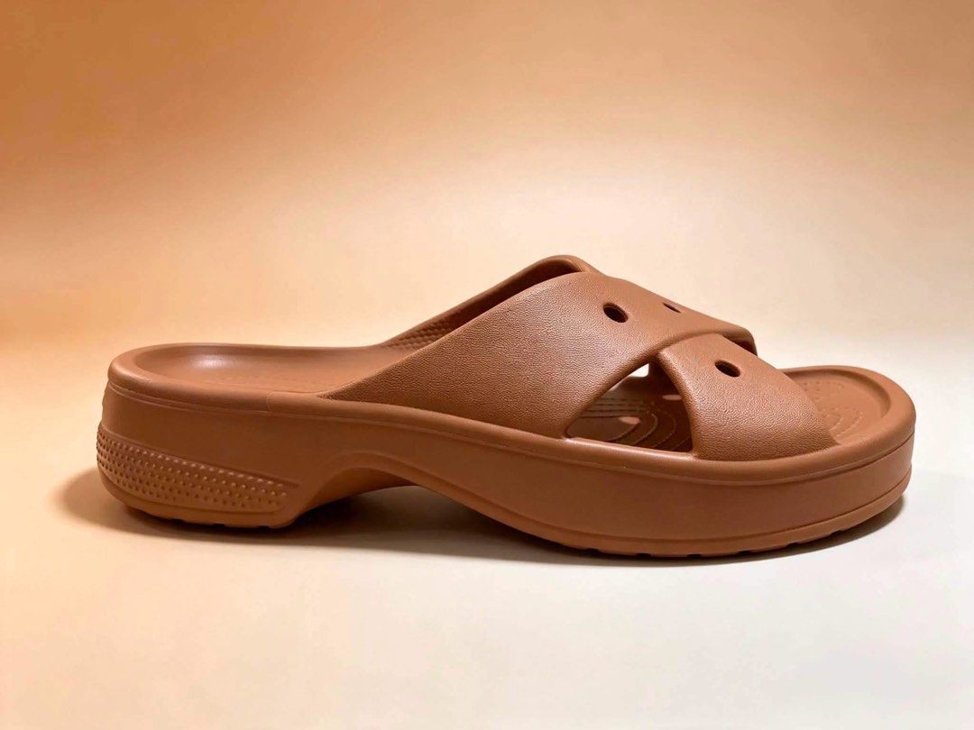 Crocs Classic Cross Strap Milk Chocolate (Category: Slippers and slides) located in Santa Rosa. Submitted by miqboutique (Listing ID 1460368143, Image 2). Description: Onhand✨ Crocs Classic Cross Strap Milk Chocolate 6 7 8 Womens ₱1,699 + SF • Ready to ship • Guaranteed Original Fb page: Miq's Boutique.