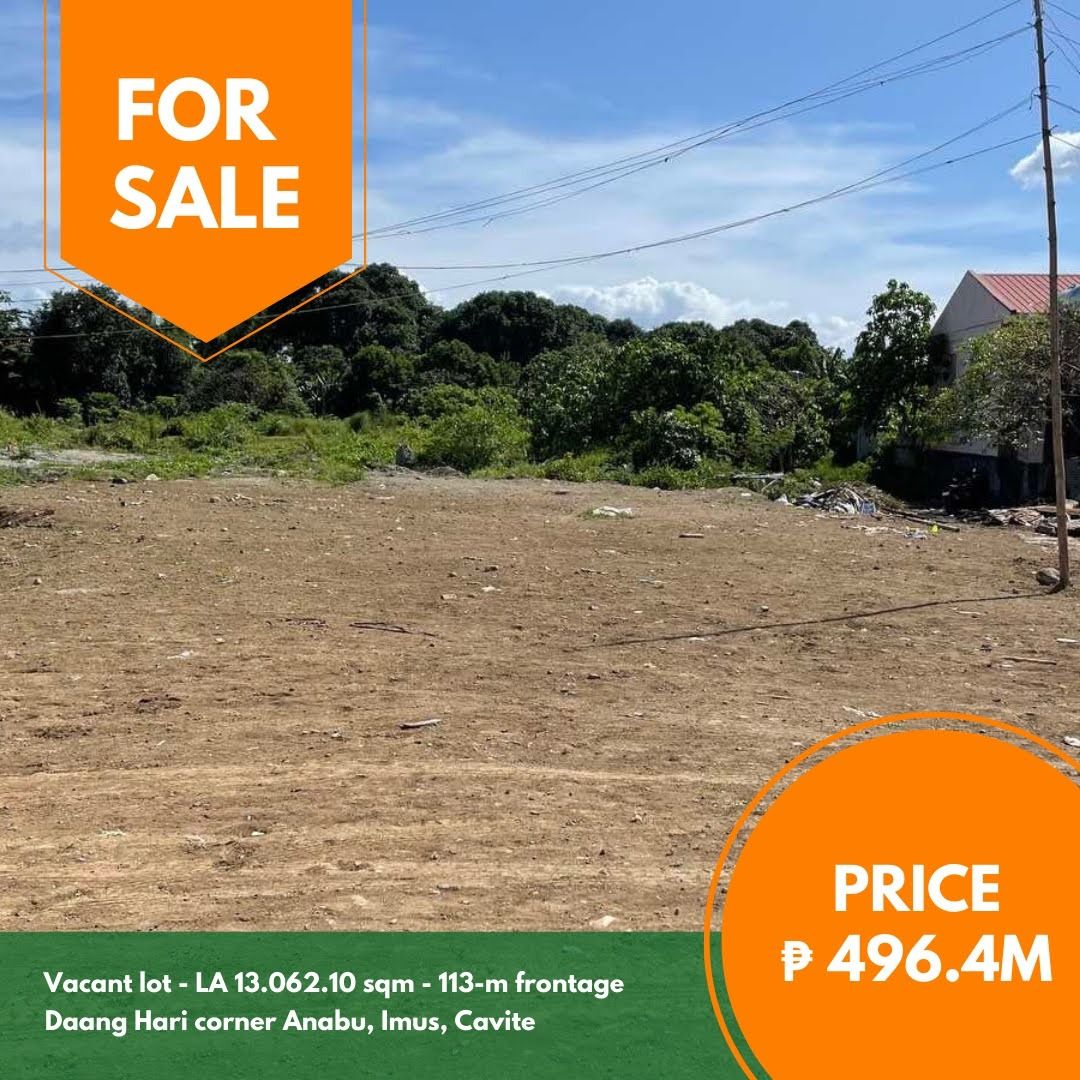 Daang Hari vacant lot (Category: Lot) located in Quezon City. Submitted by jmpgutierrez (Listing ID 1460350418, Image 1). Description: For sale: Daang Hari vacant lot Daang Hari corner Anabu, Imus, Cavite Lot area: 13,062.10 sqm Vacant lot Corner 300 meters from Aguinaldo Highway Commercial ~113 meter frontage along Daang Hari Beside Vermosa Asking price: PHP 38,000/sqm http://www.pgr.com.ph/commercial-1/2018/10/10/for-sale-daang-hari-vacant-lot 