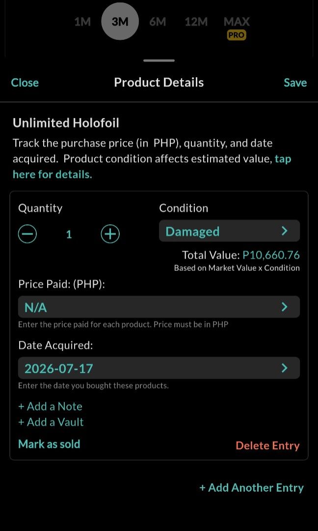 Dark Espeon Pokemon Card Holo (Category: Raw Singles) located in Caloocan City. Submitted by silentdeer.956993 (Listing ID 1460464734, Image 3). Description: - Vintage Dark Espeon Pokemon Card Damaged Condition Collectr Damage condition Price 79% Meet up: SM North to Rob. Magnolia.