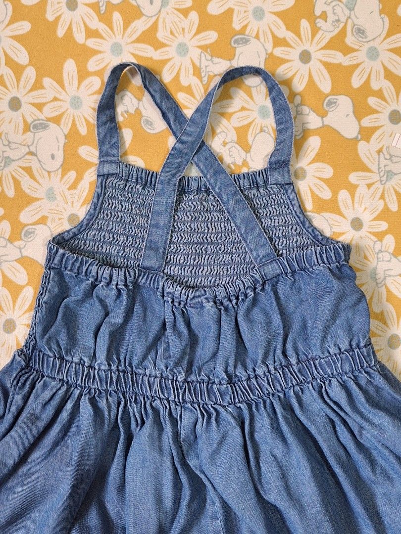 Denim Dress Lucky Penny (Category: Babies & Kids Fashion) located in Manila. Submitted by palm07 (Listing ID 1460345852, Image 2). Description: B 11-12" stretchable L 25" Super Ganda.