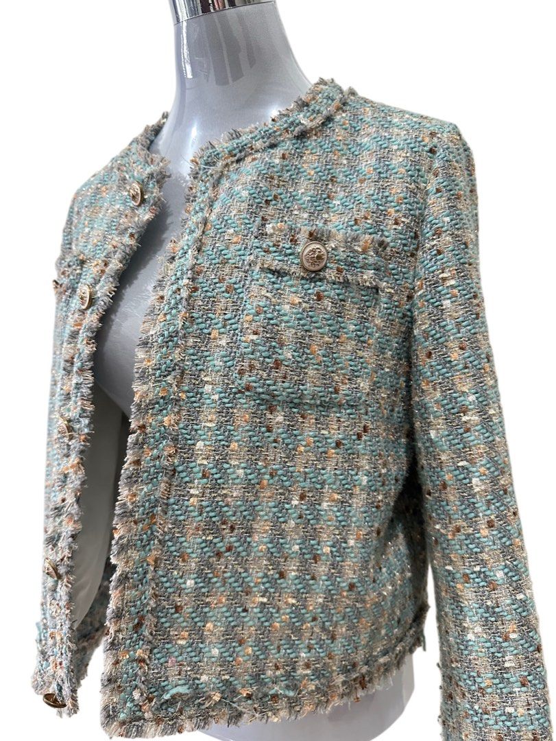 Designer Inspired Tweed Jacket (Category: Coats, Jackets and Outerwear) located in Manila. Submitted by gentle.bagmomma (Listing ID 1460346158, Image 2). Description: - Super nice in actual! - Achieve a stylish look effortlessly.
