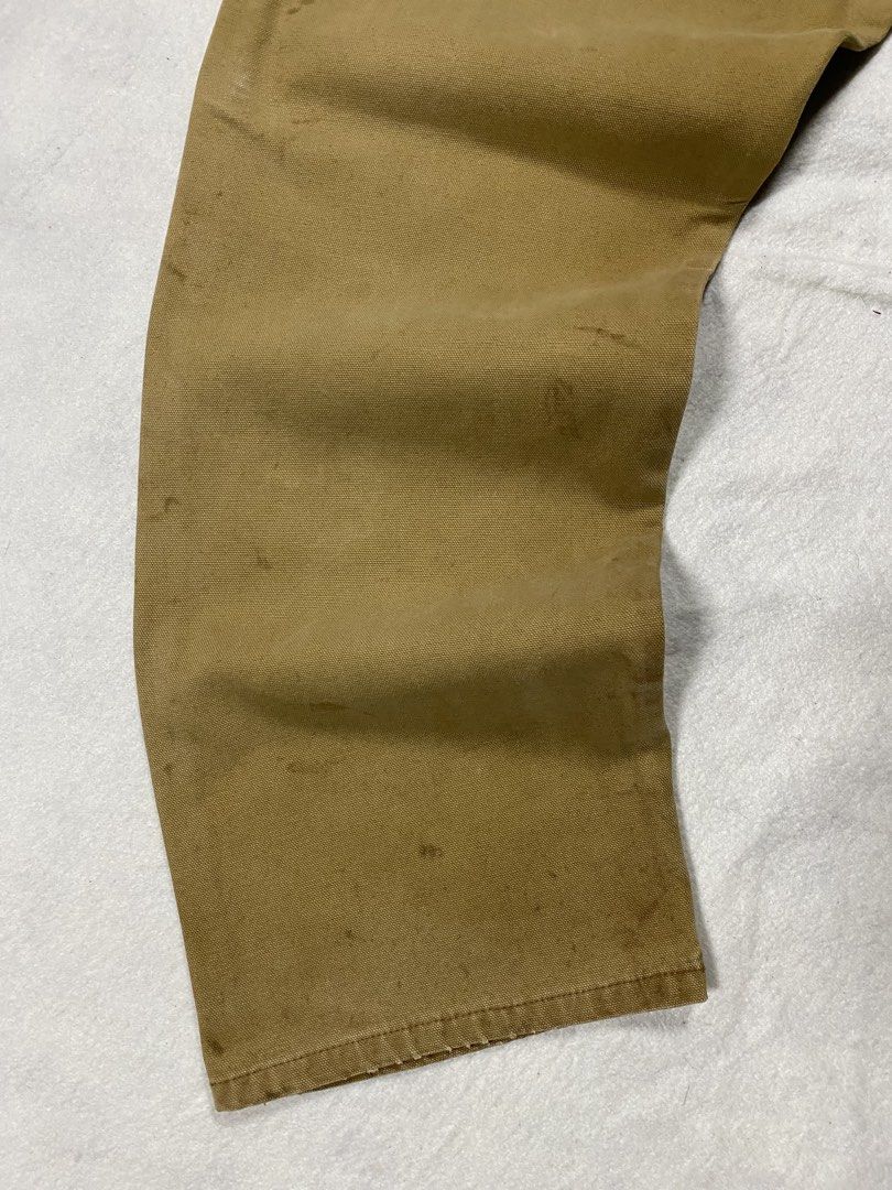 Dickies Carpenter Brown pants (Category: Activewear) located in Dasmarinas. Submitted by ridgeridethrift (Listing ID 1460454120, Image 2). Description: Waist - 35 Thigh - 12 Length - 40.5 Hem - 9 Issue : used condi turn & stain.