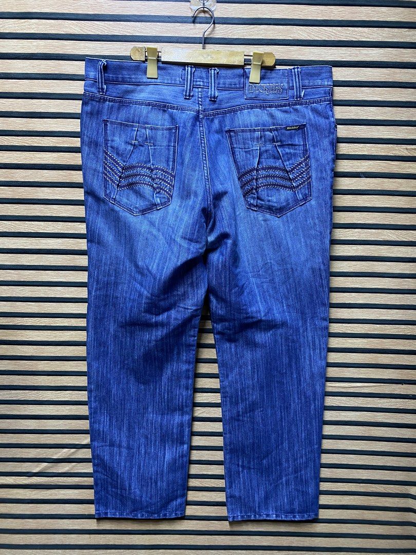 DICKIES DENIM BAGGY PANTS (Category: Jeans) located in Makati City. Submitted by drip.poww (Listing ID 1460433717, Image 2). Description: - Authentic Dickies - Color: Blue Denim - Size: XXXL - Dimes: W: 44 L: 46 LH: 11 - Authentic - Excellent condition - Need wash, fresh from bale - Material: 100% Cotton Please don’t expect too much—these are thrifted (ukay) items. 😊 !!STILL NEGOTIABLE!!.