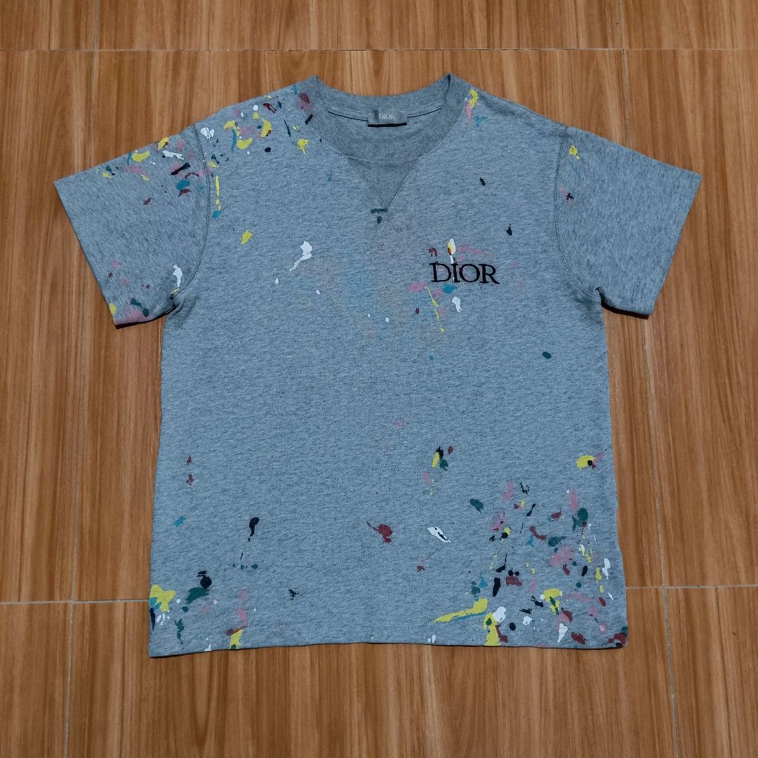 DIOR PAINT SPLATTERED SHIRT (Category: Tshirts & Polo Shirts ) located in Baybay. Submitted by dathrifted (Listing ID 1460364999, Image 1). Description: DIOR PAINT SPLATTERED SHIRT SIZE XS ON TAG Width- 19 Length-24 EXCELLENT CONDITION PM if Interested📩📩📩.