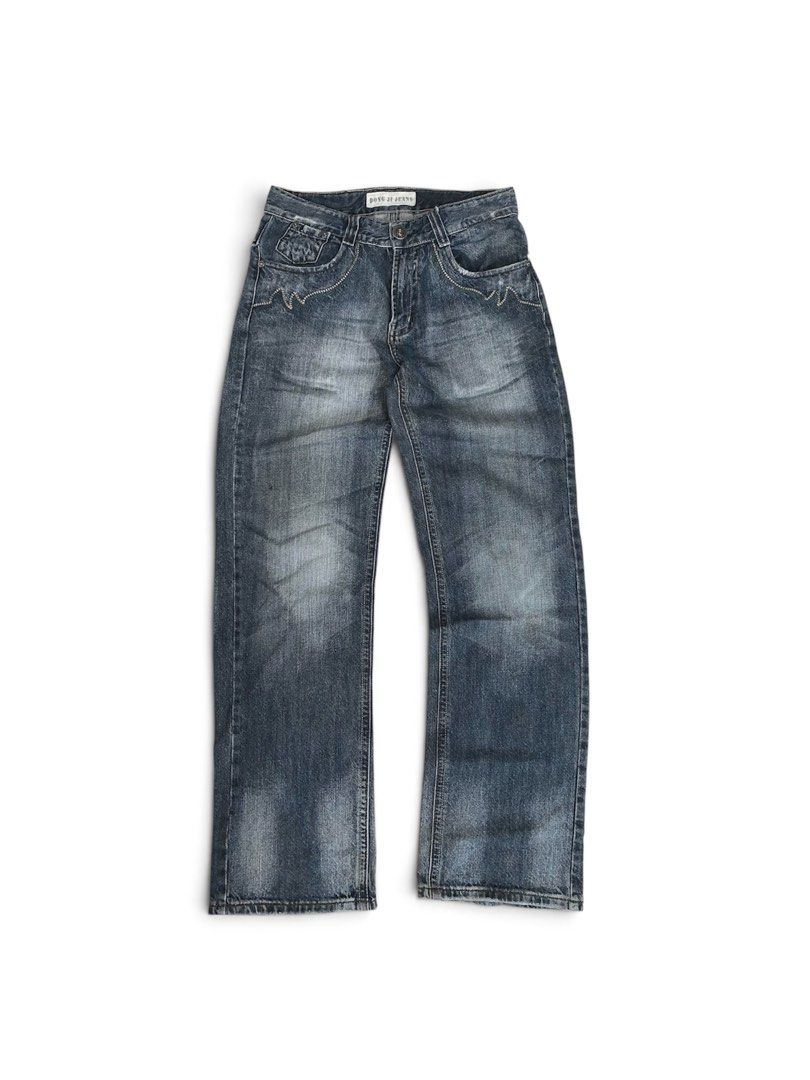 DONG JI JEANS Blue Denim Jeans (Category: Jeans) located in Taguig. Submitted by pili_na.ph (Listing ID 1460367433, Image 1). Description: - Brand: DONG JI JEANS - Style: Classic Straight Leg - Wash: Distressed - Closure: Button and Zip - Pockets: Multiple - Occasion: Casual Wear.