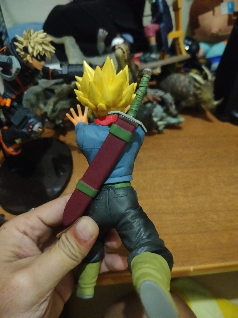 Dragon Ball Z Trunks Action Figure with Sword (Category: Figurines & Statues) located in Plaridel. Submitted by klayskolektibols (Listing ID 1460465375, Image 3). Description: - Dragon Ball Z Trunks Action Figure - Dynamic, action-ready pose - Includes signature sword accessory - Highly detailed craftsmanship - Essential for any Dragon Ball fan's collection.