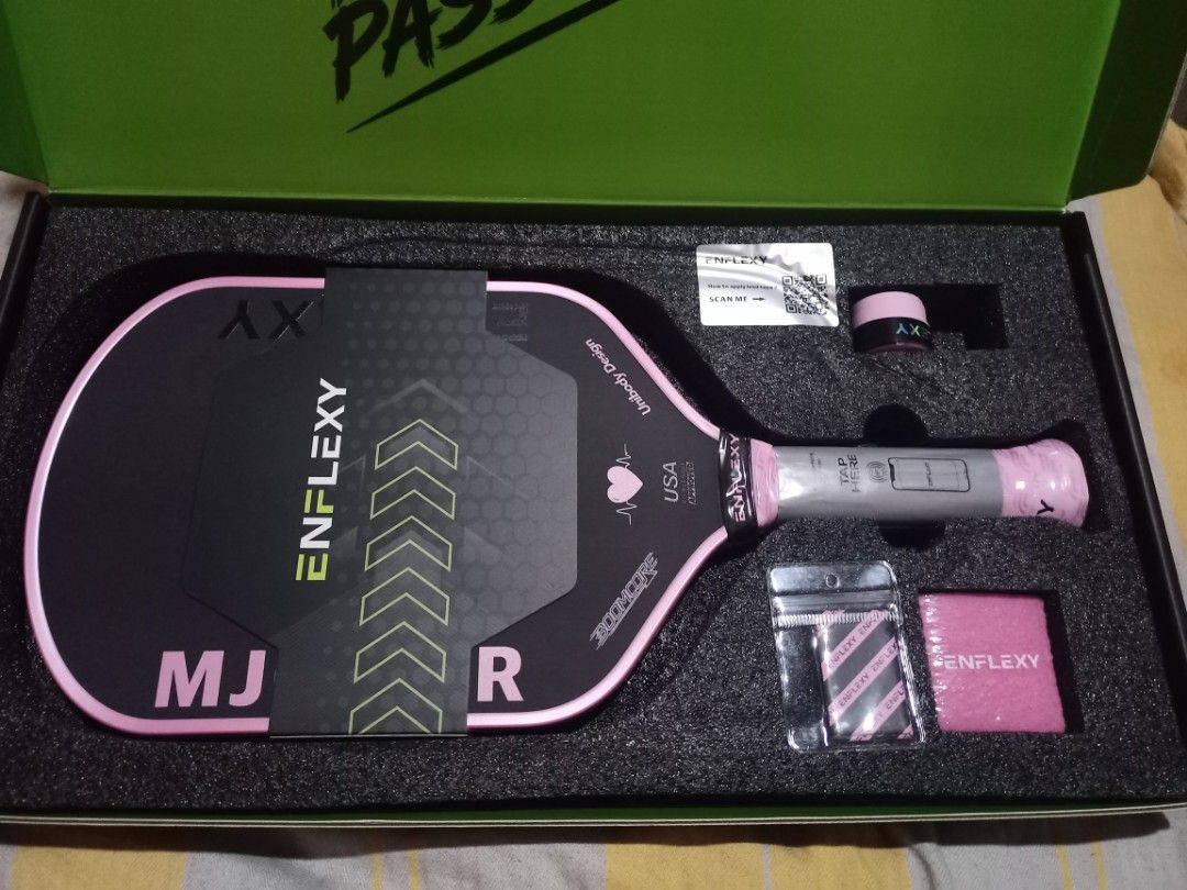 Enflexy mjolnir limited pink pickleball paddle (Category: Racket and Ball Sports) located in Bacoor. Submitted by joromoto18 (Listing ID 1460428791, Image 1). Description: For sale original pickleball paddle Brandnew di pa nagagamit Enflexy mjolnir pickleball paddle Limited pink edition 3,500 pesos only Fixed mura na yan If di kaya meron din sa orange app nya pede kau bumili don at try nyo tumawad don Pick up only chua s pavilion dalahican cavite
