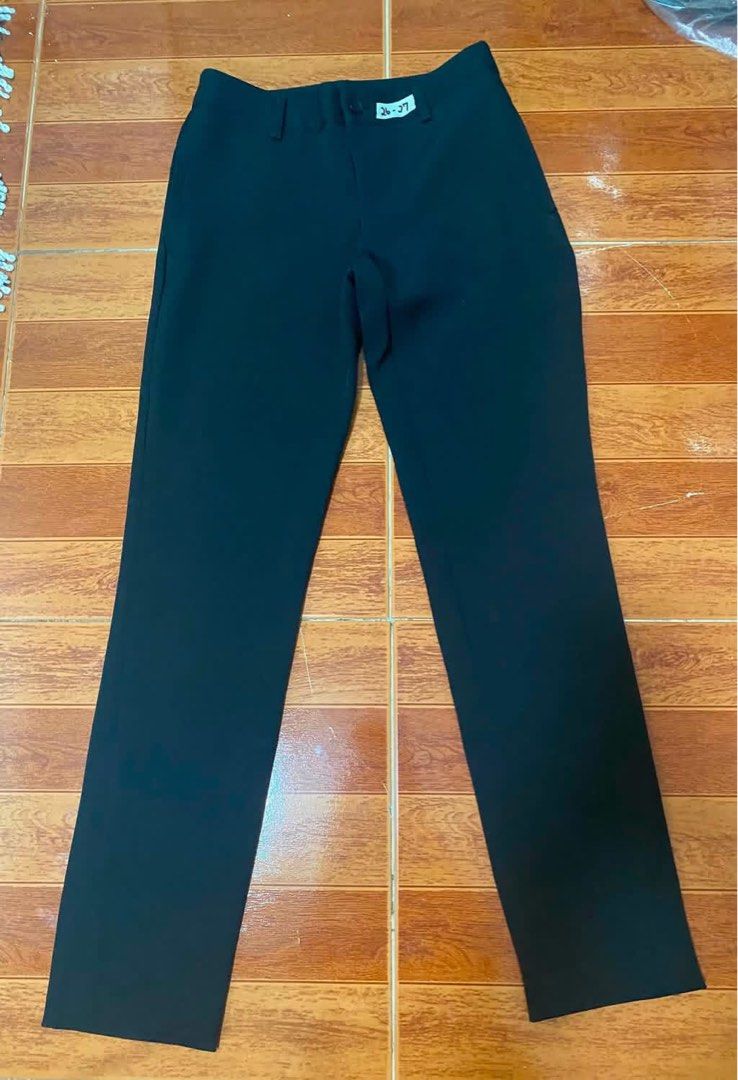 ESSENXA Black Smart Casual Pants Size S (Category: Other Bottoms) located in Manila. Submitted by airamef28.closet (Listing ID 1460420094, Image 1). Description: - Brand: ESSENXA - Color: Black - Size: S - Style: Smart Casual Pants - Cut: Straight Leg - Closure: Button and Zip - Occasion: Work or Casual Outings - Fit: Comfortable - Note: Check measurements if needed..