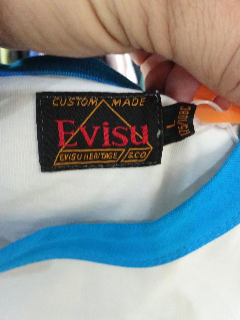 Evisu x palace (Category: Tshirts & Polo Shirts ) located in Tagbilaran City. Submitted by nomsojyara49223 (Listing ID 1460317107, Image 2). Description: evisu c palace excellent condition authentic large size.