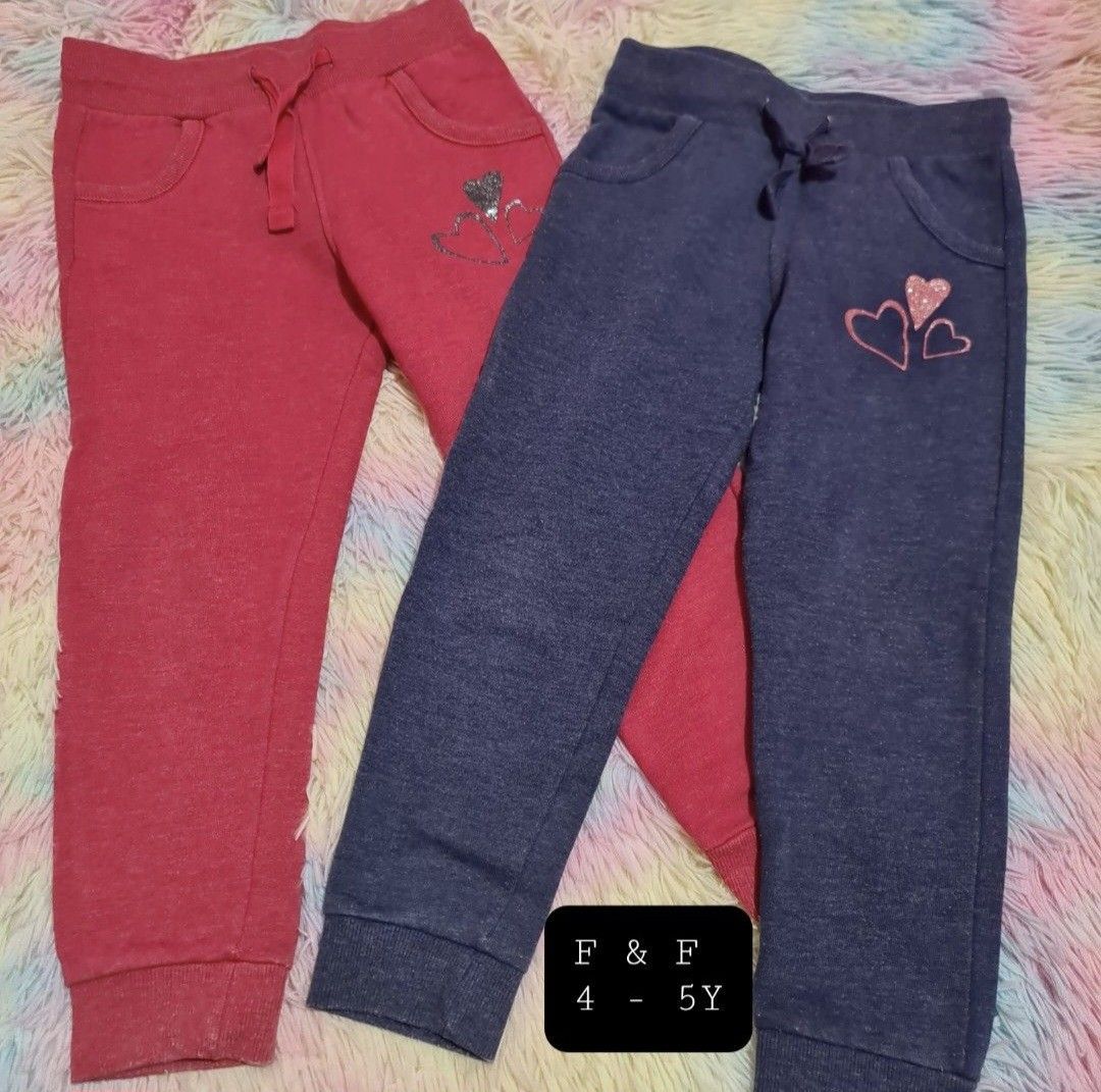 F & F jogger pants set (Category: Babies & Kids Fashion) located in Las Pinas. Submitted by assortedkidzstuffs (Listing ID 1460450428, Image 2). Description: take both. last price size 4 -5y on tag original F & F good quality EUC.