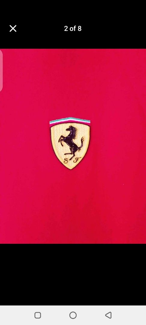 Ferrari Massa T-shirt Red (Category: Tshirts & Polo Shirts ) located in Manila. Submitted by jef09754 (Listing ID 1460376797, Image 2). Description: - Red t-shirt featuring Massa and Ferrari logos - Italian flag on one sleeve, Brazilian flag on the other - Ideal for Formula 1 enthusiasts - Show your support for Felipe Massa and Scuderia Ferrari - Great for casual wear.