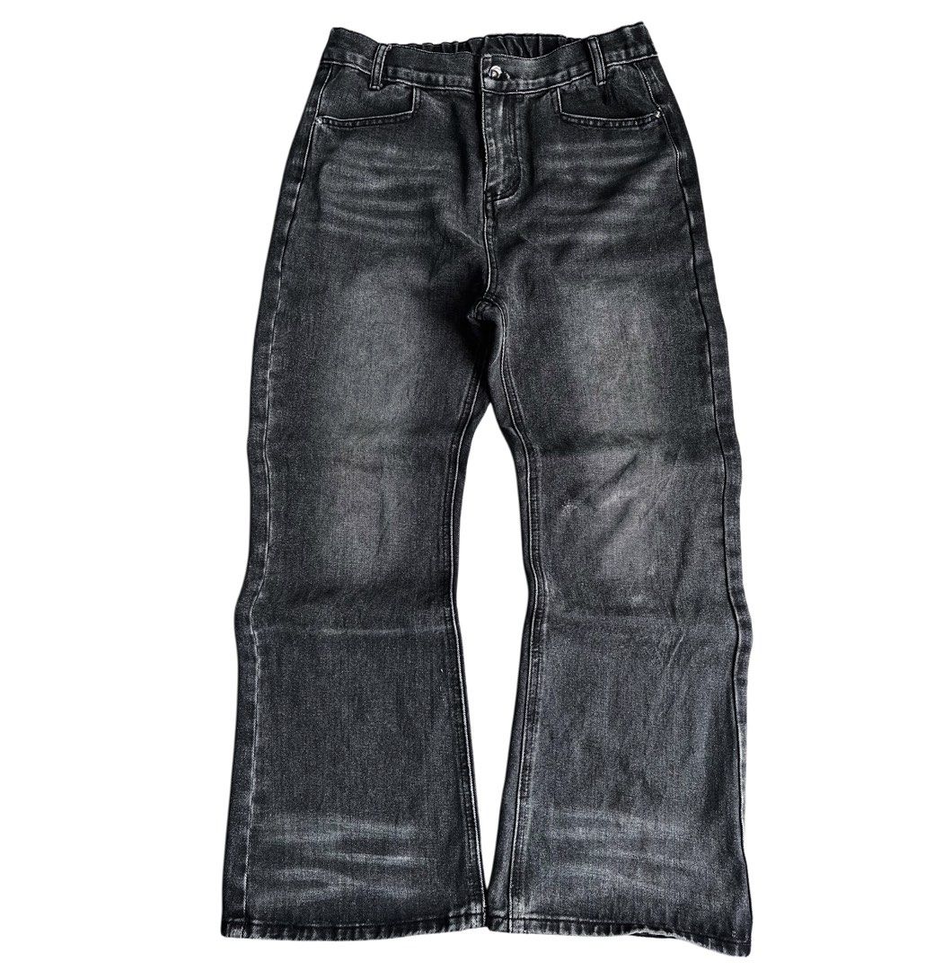 flared acid washed pants (Category: Jeans) located in Cavite. Submitted by 00cj_ (Listing ID 1460449528, Image 1). Description: W: 30-33” L: 41” LegOpen: 10.5”.