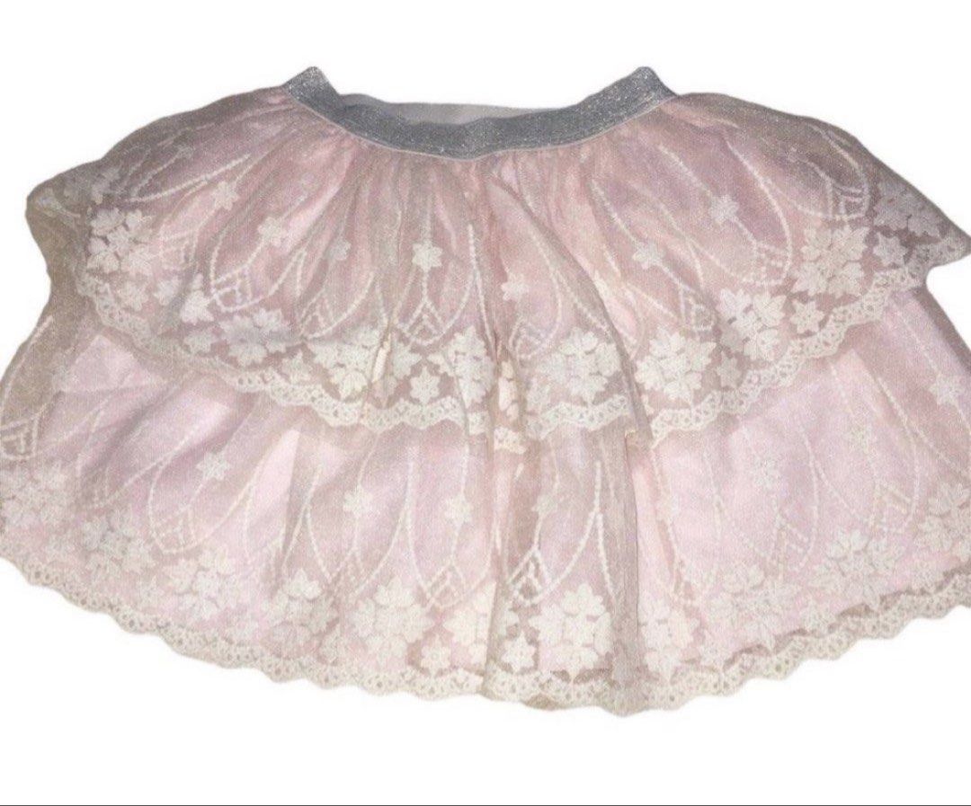 Floral lace Pink Tutu 8yo (Category: Babies & Kids Fashion) located in Rizal. Submitted by cassappl (Listing ID 1460444313, Image 1). Description: - Cute pink skirt - Two layers of floral lace - Sparkly silver waistband - Ideal for parties and dressing up - Very pretty and eye-catching.