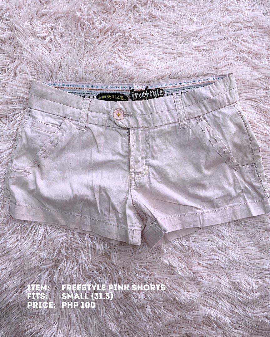 Freestyle Pink Shorts - Size Small (31.5) (Category: Shorts) located in Batangas. Submitted by shop.aalley (Listing ID 1460334829, Image 1). Description: - Brand: Freestyle - Color: Pink - Size: Small (fits 31.5 waist) - Style: Casual wear - Features: Comfortable and stylish - Price: PHP 100.