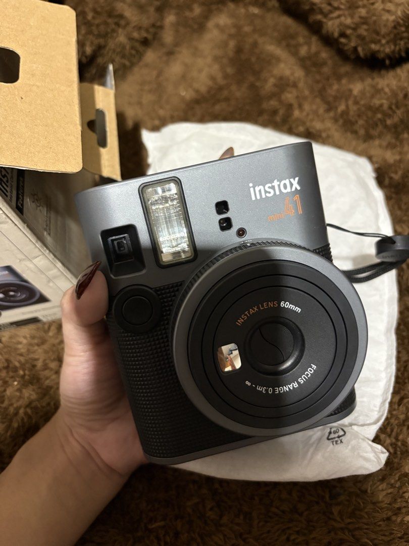 Fujifilm Instax Mini 41 (Category: Cameras) located in Santiago. Submitted by renrei (Listing ID 1460348567, Image 1). Description: once used only no issues 10/10 condition complete with box wt batteries bought for 6500 rfs: need funds.