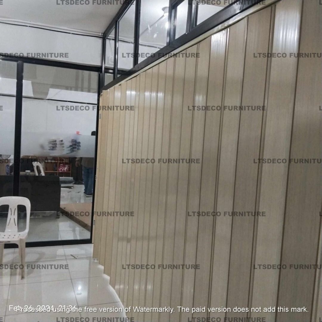 FULL LAMINATED ACCORDION WALL OFFICE PARTITION (Category: Office Furniture & Fixtures) located in Quezon. Submitted by gel.ltsdeco07429_868 (Listing ID 1460355413, Image 1). Description: LTSDECO Home and Office Furniture Trading MANUFACTURER • FABRICATOR • SUPPLIER Looking for office furniture, modular partitions, workstations, or customized furniture? We can help! LTSDECO Home and Office Furniture Trading is a trusted manufacturer, fabricator, a