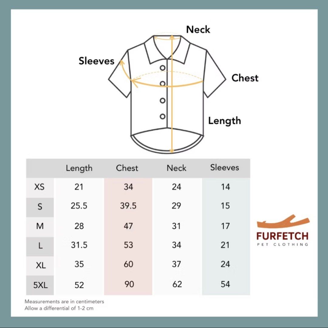 White Button-Up polo for Dogs (Category: Homes & Other Pet Accessories) located in Cainta. Submitted by p3spreloved (Listing ID 1460428365, Image 3). Description: - White button-up shirt for your pet - Brand: Furfetch Pet Clothing - Available in multiple sizes - Refer to size chart for measurements in cm - Ideal for special occasions or casual dress-up Size: 5XL Rfs: too small for my GR.