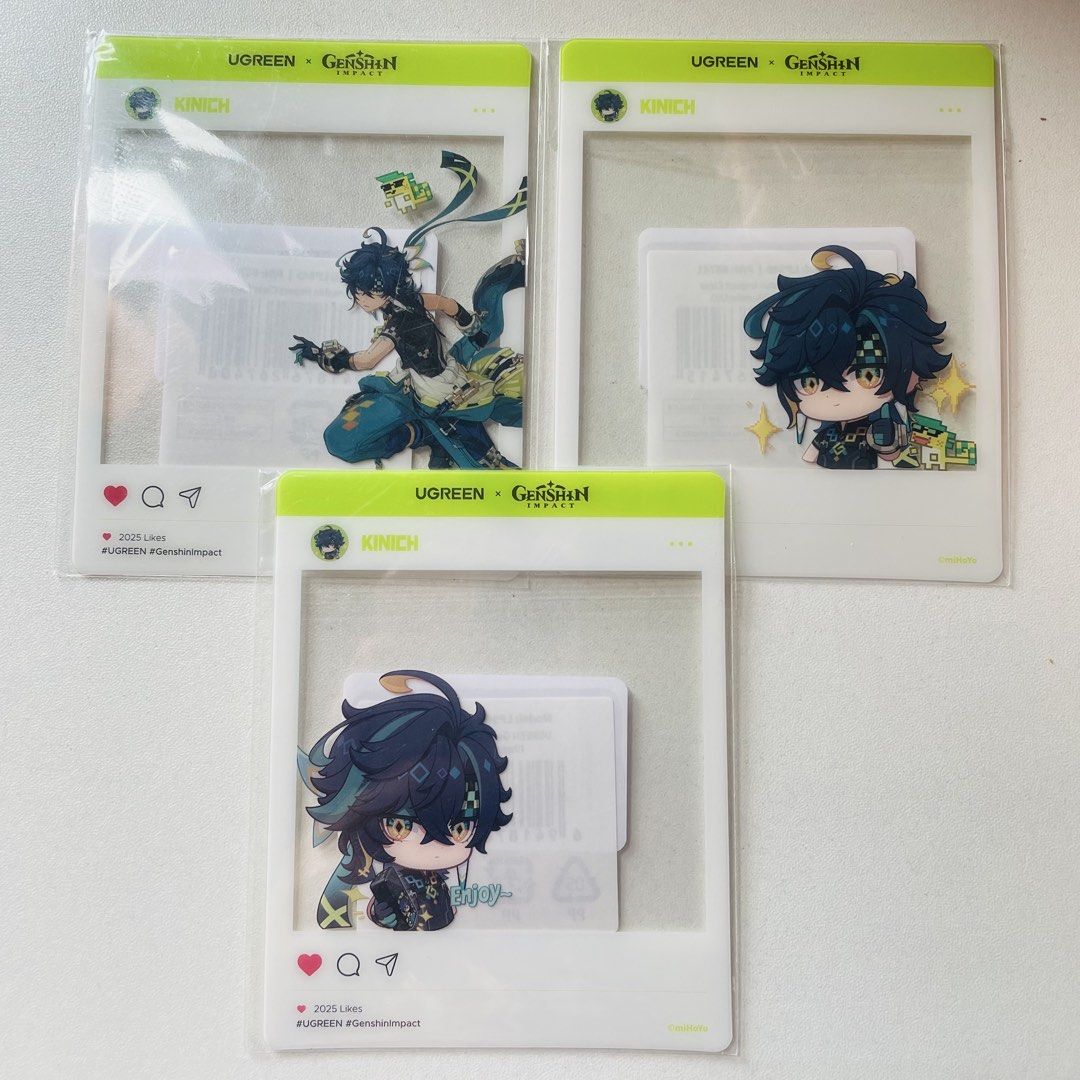 Genshin Impact Kinich UGreen Polaroid Set (Category: Character Goods) located in Manila. Submitted by purplesakuracollectibles (Listing ID 1460373422, Image 1). Description: .