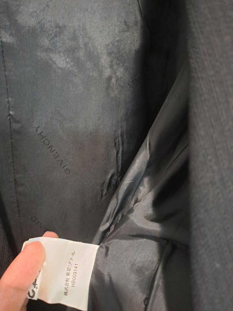 Givenchy formal black blazer (Category: Coats, Jackets and Outerwear) located in Manila. Submitted by joanbalde39643 (Listing ID 1460458314, Image 3). Description: This is a vintage piece from the "HI FORMAL by GIVENCHY" line, which was a specialized high-end formalwear and ceremonial attire collection produced primarily for the Japanese luxury market through an exclusive licensing partnership with the renowned Japanese formalwear house, Tokyo SO
