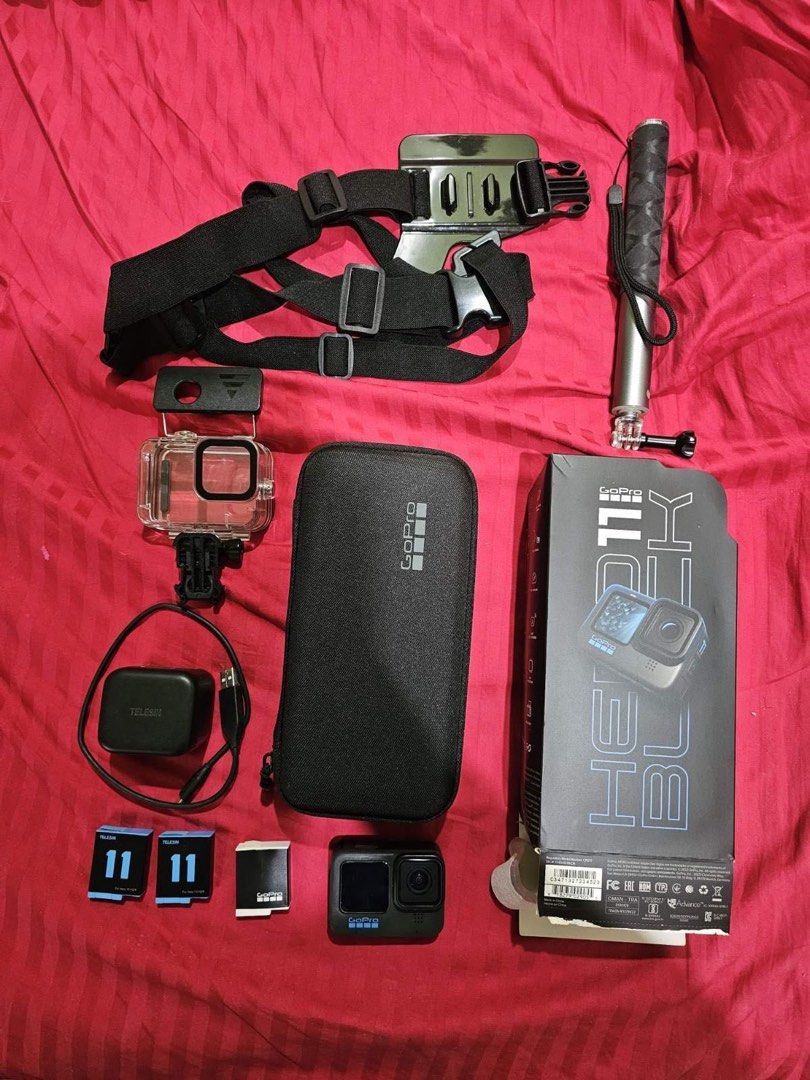 Go pro hero 11 (Category: Video Cameras) located in San Juan City. Submitted by deanfranco52 (Listing ID 1460423250, Image 2). Description: Complete accessories 3battery Good condition No issue.