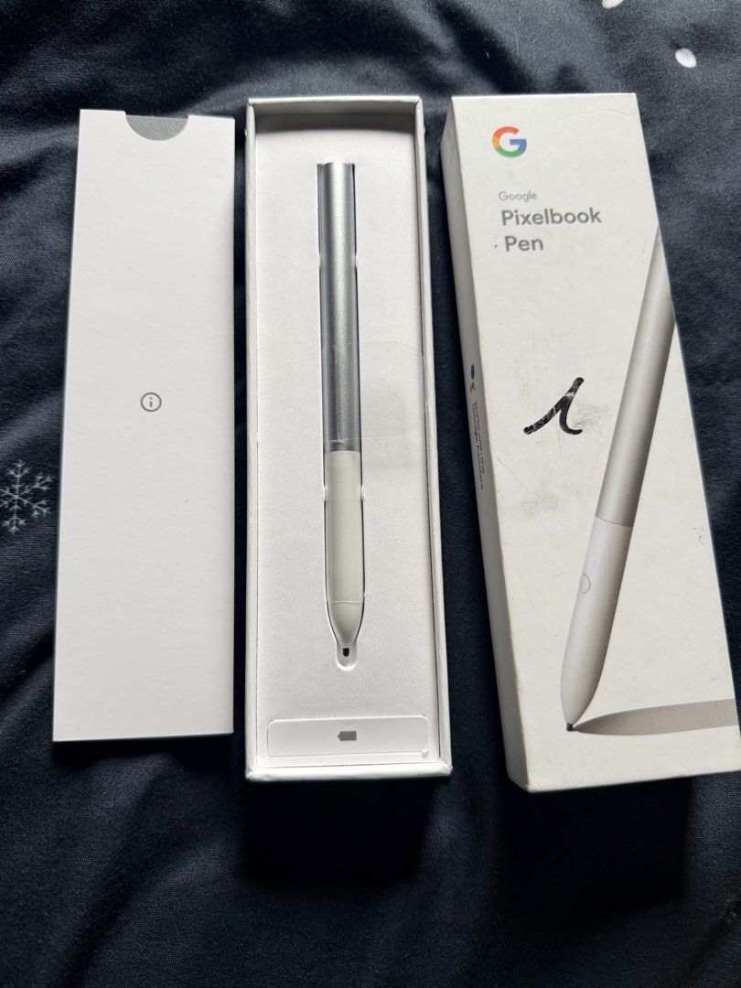 Google Pixelbook Pen (Category: Other Accessories) located in Rizal. Submitted by gannda (Listing ID 1460399920, Image 1). Description: - Google Pixelbook Pen - Sleek, modern design - Premium feel - Includes original packaging.