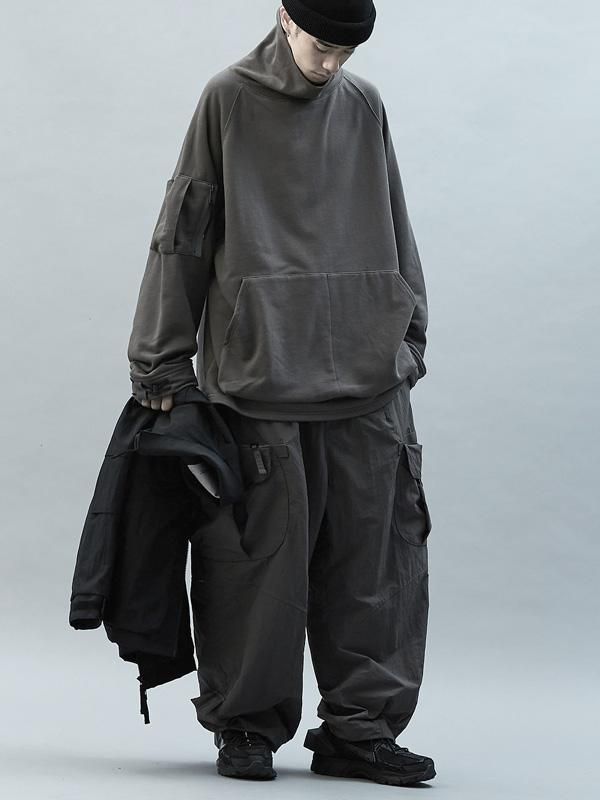 GOOPiMADE PC-02 “Mid-H” Bandage Smock CHARCOAL (Category: Coats, Jackets and Outerwear) located in Manila. Submitted by corner_finds (Listing ID 1460355161, Image 2). Description: size 3 on tag pit to pit 23' length 30' - 100% Cotton - Large 3-D Front Pocket - Arm Pocket Setting - Adjustable Cuff String - Japan YKK Hardware - Skin Friendly - Japan NIFCO Hardware - 3-D Pleat Line - Loose Fit Cutting - Round Bottom Cutting - Signature Orange Label 