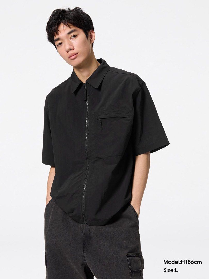GU - Nylon Zip-Up Shirt (Category: Tshirts & Polo Shirts ) located in Lucena. Submitted by s0m31one (Listing ID 1460453936, Image 3). Description: GU - Nylon Zip-Up Shirt Size: XL Condition: Excellent Flaws: NA Measurements: Width: 25.5 Length: 29 Shoulder: 22 Sleeve Length: 11.75 Price: 999 + SF Buy at your own risk. Color may vary due to lighting. Measurements are taken on a flat surface. Manage your expectations. .
