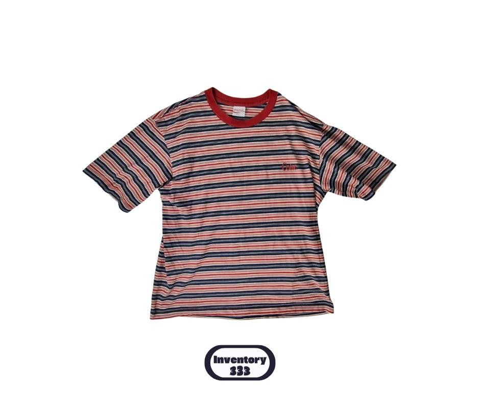 GU Coca-Cola Striped T-Shirt (Category: Tshirts & Polo Shirts ) located in Taguig. Submitted by regimennn (Listing ID 1460478836, Image 1). Description: - GU x Coca-Cola collaboration t-shirt - Classic red, navy, and white stripes - Red collar detail for a pop of color - Size Large (L) 22 x25 Negotiable and free shipping.