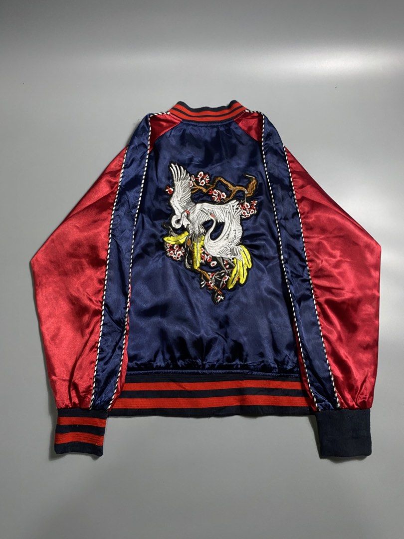 Gucci japan (Category: Coats, Jackets and Outerwear) located in Cagayan de Oro. Submitted by mac_koi (Listing ID 1460496442, Image 2). Description: (Guçci) embroidery bumper jacket. (Boxy type) Dimension: Width: (22)” Length: (26.5)” Size : medium -declared off -back to back design! -super good conditions! -color rate 9.5 /10 -fresh from laundry -issue none! .