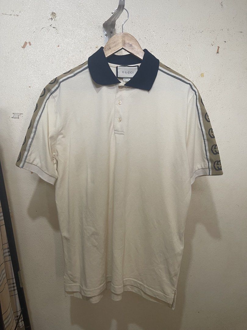 Gucci Side Tape Polo Shirt (Category: Activewear) located in Tuguegarao City. Submitted by elyks11 (Listing ID 1460326414, Image 1). Description: NEED WASH SEE PIC SOLID PA LABHAN LANG GANDA NETO.