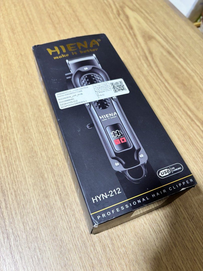 Hair Clipper (Category: Hair) located in Mandaluyong City. Submitted by trebron80 (Listing ID 1460338187, Image 2). Description: Hi Friends - selling a Hiena HYN 212 rechargeable hair clipper. All new. Send message for faster transaction. Buyer to should pickup or delivery fee. Thanks!.