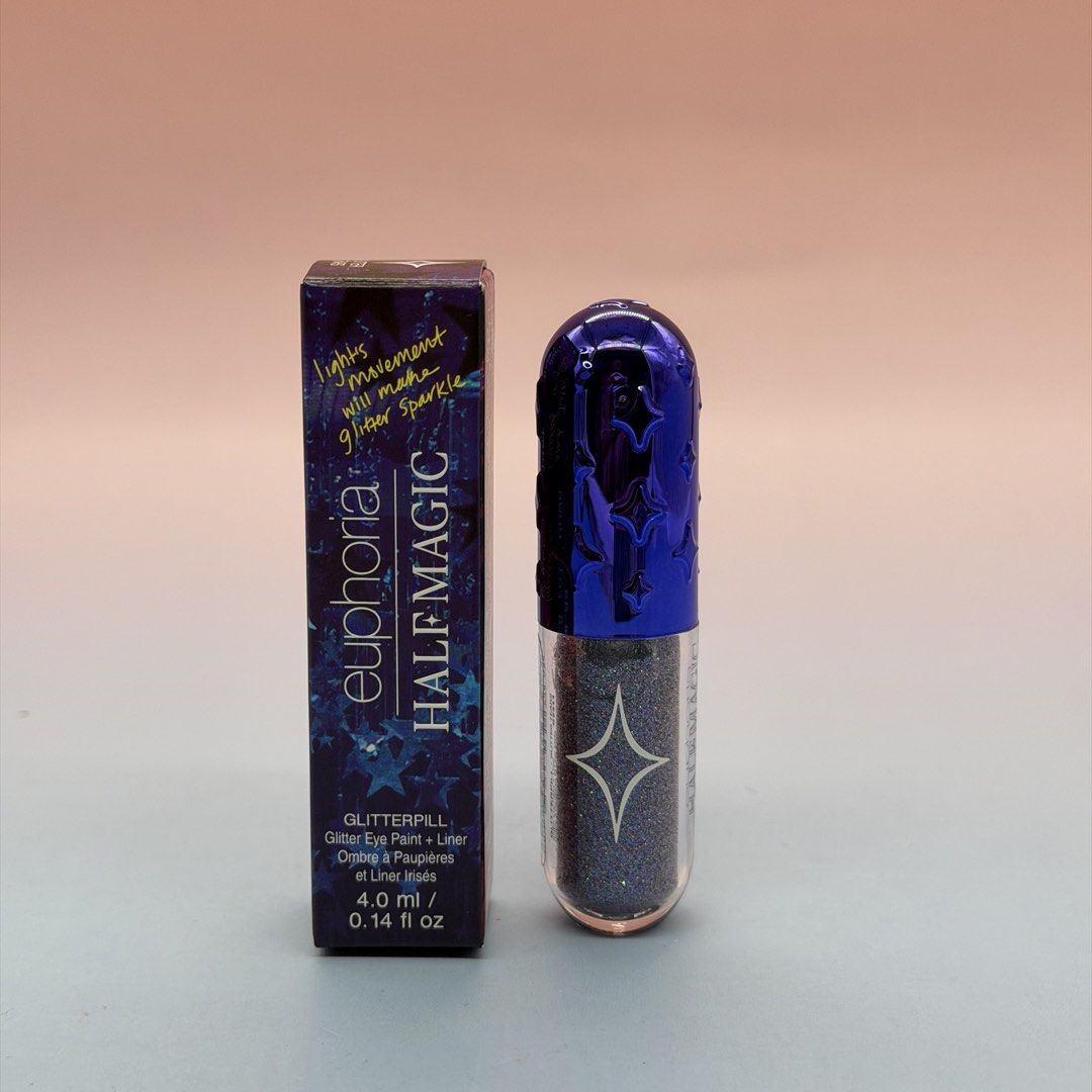 Half Magic X Euphoria Glitterpill Glitter Eye Paint + Liner (Category: Makeup) located in Quezon City. Submitted by poutandaboutshop (Listing ID 1460380641, Image 1). Description: Half Magic X Euphoria Glitterpill Glitter Eye Paint + Liner ▪️Original Price ₱ 1,695 each ✨ SHOP TERMS & SHIPPING INFO ✨ ▪️ BRAND NEW ▪️ 100% Authentic from US ▪️ First pay, first served ▪️ Prices are firm (no lowball offers) ▪️💸 Money-back guarantee if proven fake (wi