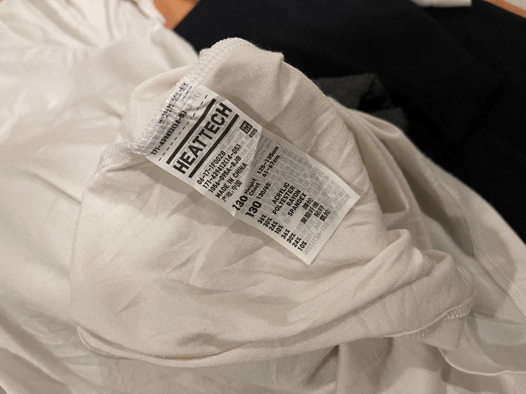 Heattech white size 130 (Category: Babies & Kids Fashion) located in Quezon City. Submitted by booktt (Listing ID 1460470949, Image 3). Description: white size 130 heattech/thermal lp posted (code 003) .