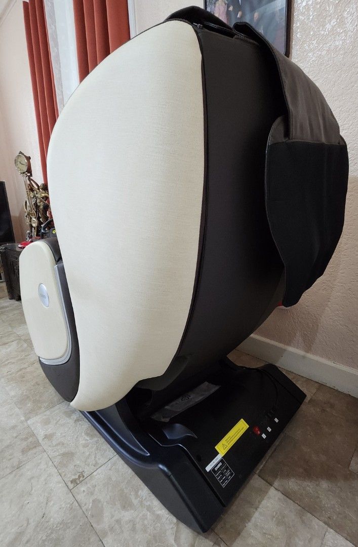 HIRO Hi Soar 3.0 Massage Chair (Category: Massage Devices) located in Cavite. Submitted by rjcad777 (Listing ID 1460325711, Image 3). Description: - HIRO Soar 3.0 Massage Chair - Color: Dark Brown & Cream - Condition: Good working order - Original Price: P110,000 - Reason for Selling: No longer needed - Benefits: Ideal for post-work relaxation - Pickup: Buyer to arrange pickup.