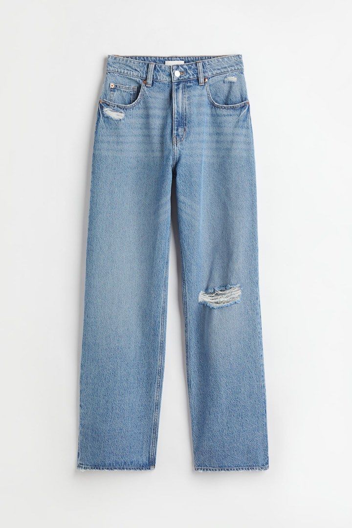 H&M Loose straight high jeans (Category: Jeans) located in Makati City. Submitted by by.demi (Listing ID 1460478165, Image 1). Description: .