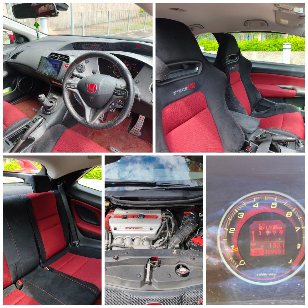 Honda Civic Type R (M) （分類：車輛放售）位於 Hong Kong。 由 leochingo 提交（商品編號 1460364503，圖片 3）。簡介： 二字牌簿,109000公里,緩緩上升中,改Honda電腦,呔鈴,避震,原裝四傘brembo,android車機,其他全部原裝,剛驗車,全車剛換曬保養嘢,換埋迫力皮,有單,接近一年牌費,即買即用,可小議可whataspp, 62828989。