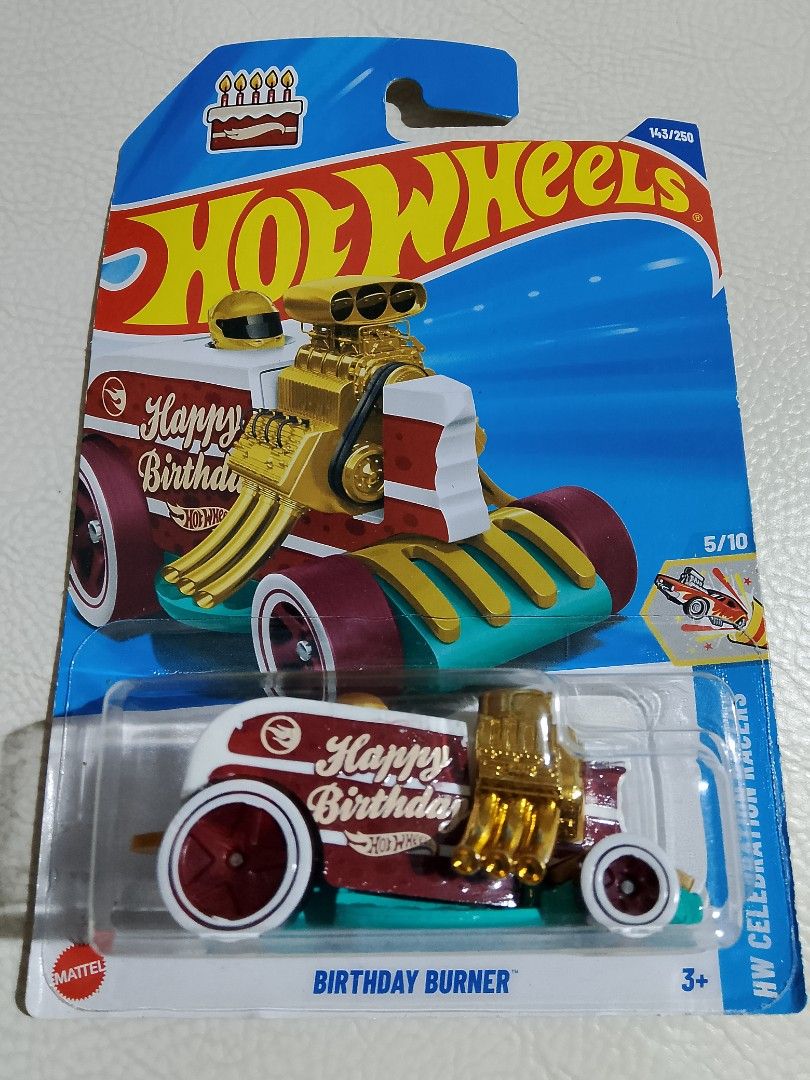 Hot wheels regular treasure hunt Birthday burner (Category: Vehicle & Diecast Models) located in Paranaque City. Submitted by g-books-n-toys (Listing ID 1460462528, Image 1). Description: .