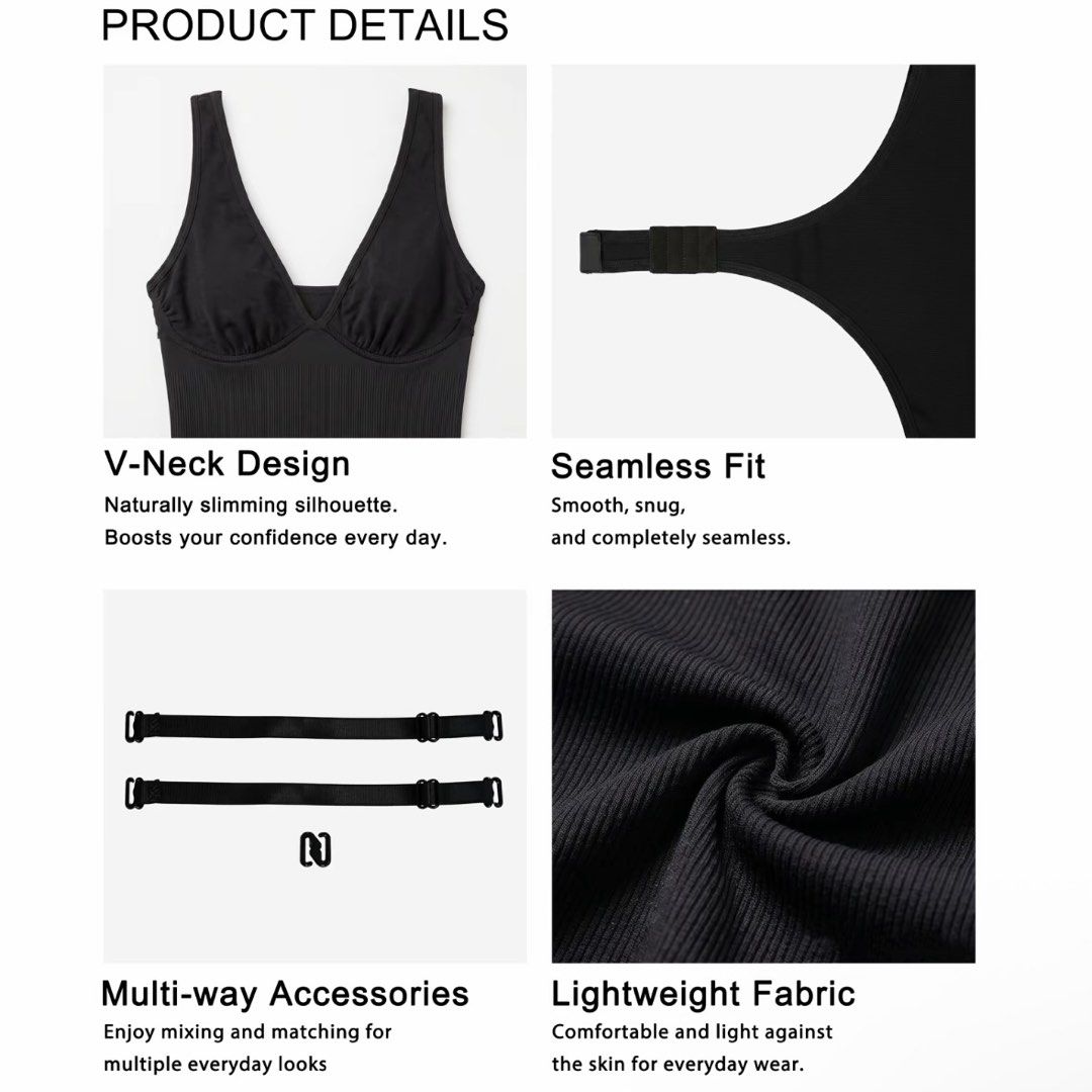 [HOTTIE DIARY] Two-Way Seamless Shapewear Bodysuit (Category: Undergarments & Loungewear) located in Manila. Submitted by pre.arri (Listing ID 1460384318, Image 3). Description: This seamless shapewear combines fashion and function, designed for the modern woman who values both style and comfort. The seamless design smooths and shapes your body, creating a flawless silhouette. With two versatile wear options and removable shoulder straps, you can
