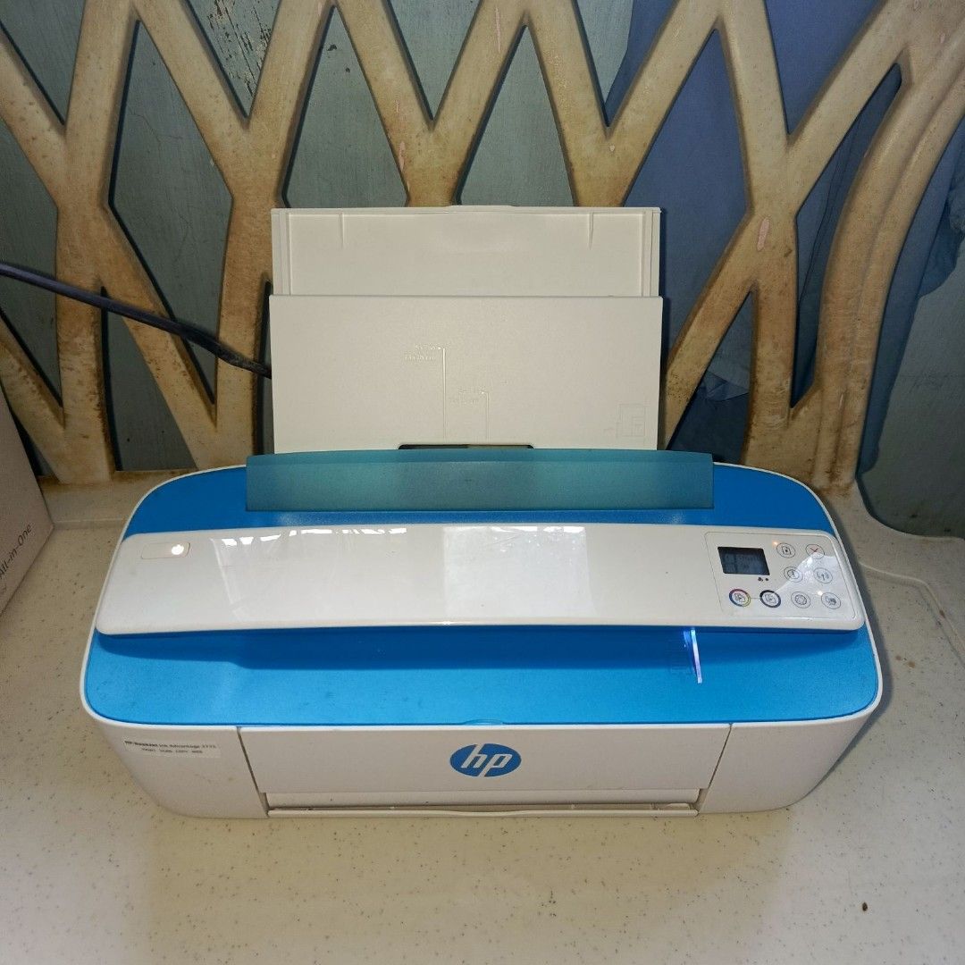 HP Ink Advantage 3775 All-in-One Printer (Category: Printers, Scanners & Copiers) located in Rodriguez. Submitted by kmtn0704 (Listing ID 1460339110, Image 2). Description: - HP Ink Advantage 3775 All-in-One Printer - Functions: Print, Scan, Copy - Includes: Power Cable, USB Cable - Condition: Tested and working - Ideal for: Home or Office use Baka po may interested sa printer namin. 😊 Bought around 2019 and twice lang po nagamit ever since sa p