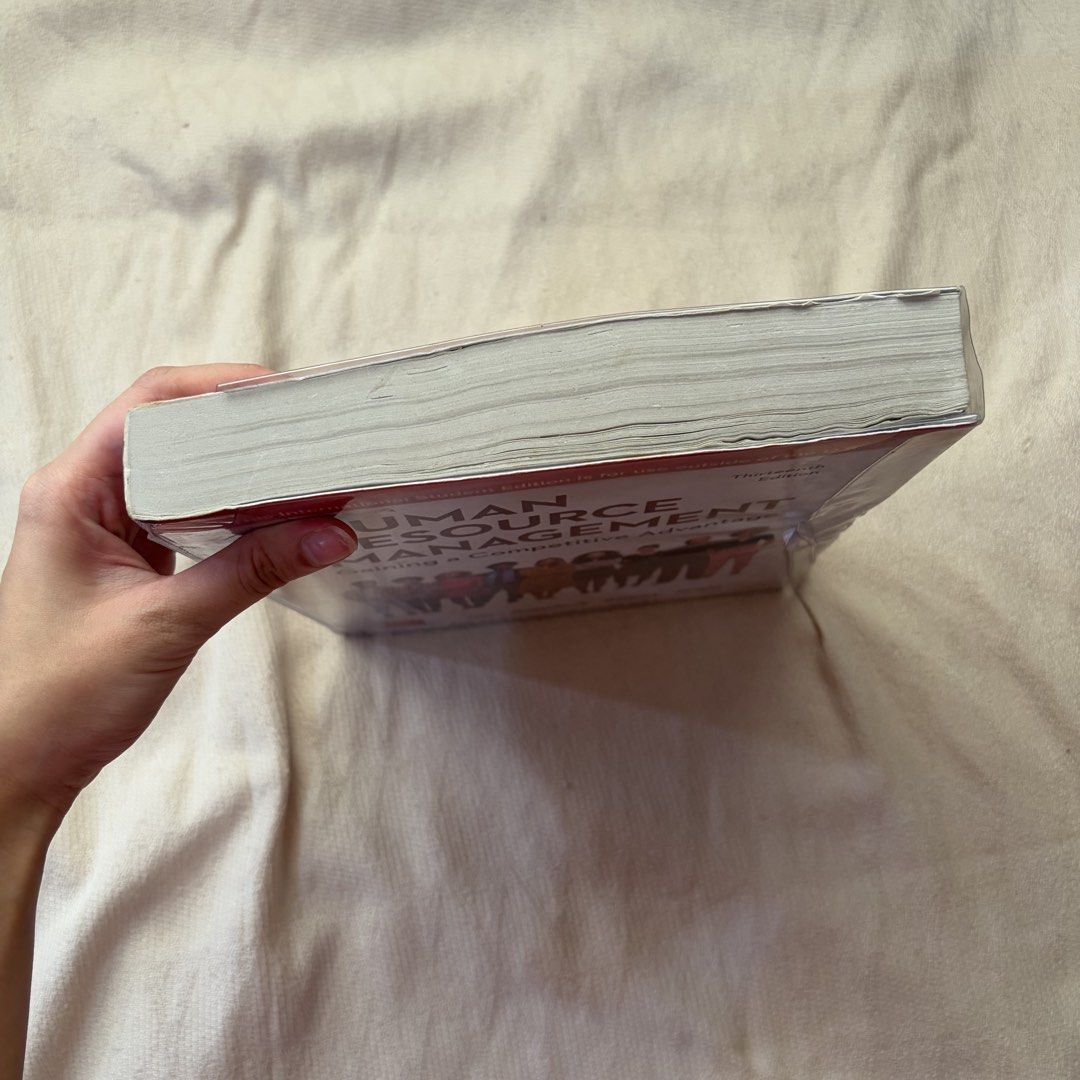Human Resource Management by Noe, Hollenbeck, Gerhart, & Wright, 13th Ed. (Category: Textbooks) located in Bacoor. Submitted by rieseia (Listing ID 1460365047, Image 3). Description: — 2 chapters have highlights, pencil markings, and post-its (can be removed). — can ask for video condition via private message. — good condition! .