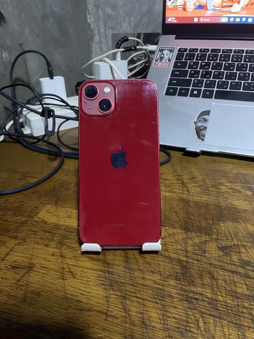 iPhone 13 256 GB Red (Category: iPhone 13 Series) located in Taytay. Submitted by jaminskiy (Listing ID 1460355431, Image 1). Description: ‼️FIXED PRICE-NO LP‼️ iPhone 13 256GB Red Used as main phone US Variant LL/A 95% Battery Health Minimal Scratches sa frame + dent sa lower left corner INCLUSIONS: Charger + Cable, 2 Cases -NO BOX and NO WARRANTY INCLUDED- RFS: Will invest on an iPad Loc: Taytay, Rizal.