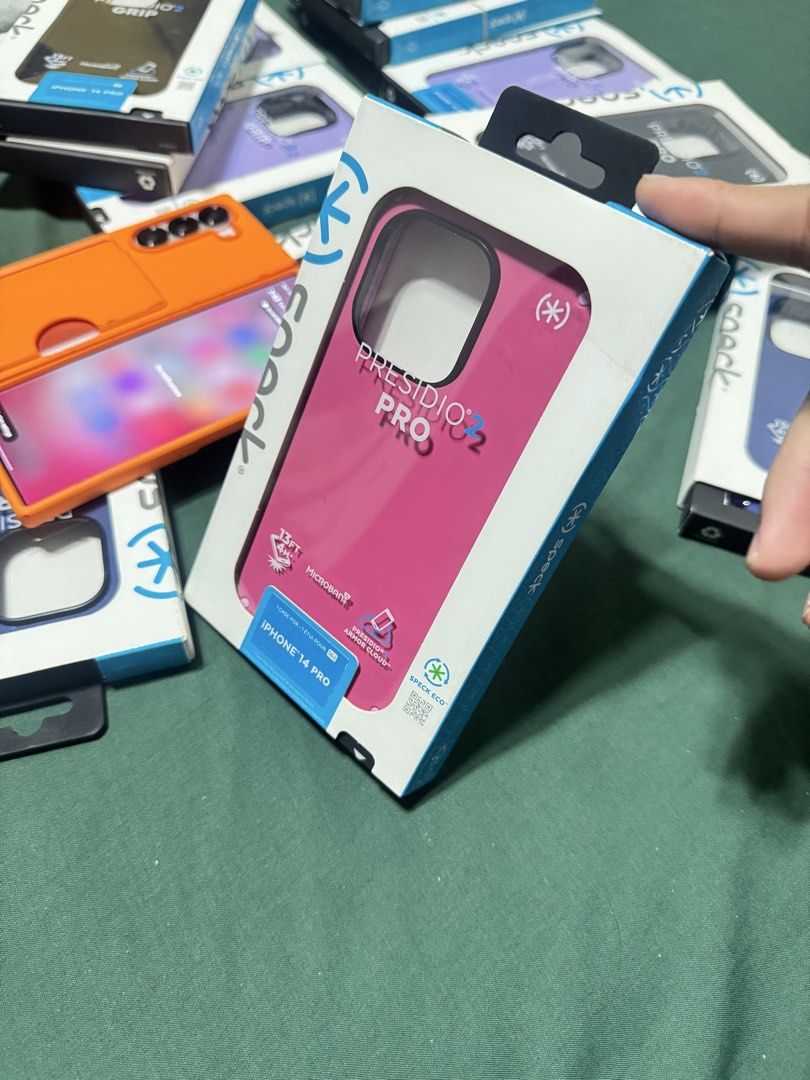 Iphone 14 pro case Speck presidio (Category: Cases & Sleeves) located in Manila. Submitted by kazou038 (Listing ID 1460490560, Image 1). Description: iphone 14 Pro Speck Presidio 2 Pro case Brand new sealed Blossom Pink MEET UP ONLY ESPAÑA MANILA NEAR UST.