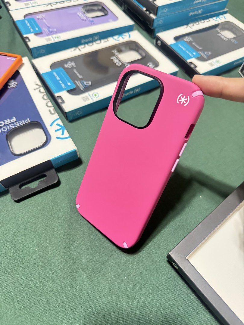 Iphone 14 pro case Speck presidio (Category: Cases & Sleeves) located in Manila. Submitted by kazou038 (Listing ID 1460490560, Image 2). Description: iphone 14 Pro Speck Presidio 2 Pro case Brand new sealed Blossom Pink MEET UP ONLY ESPAÑA MANILA NEAR UST.