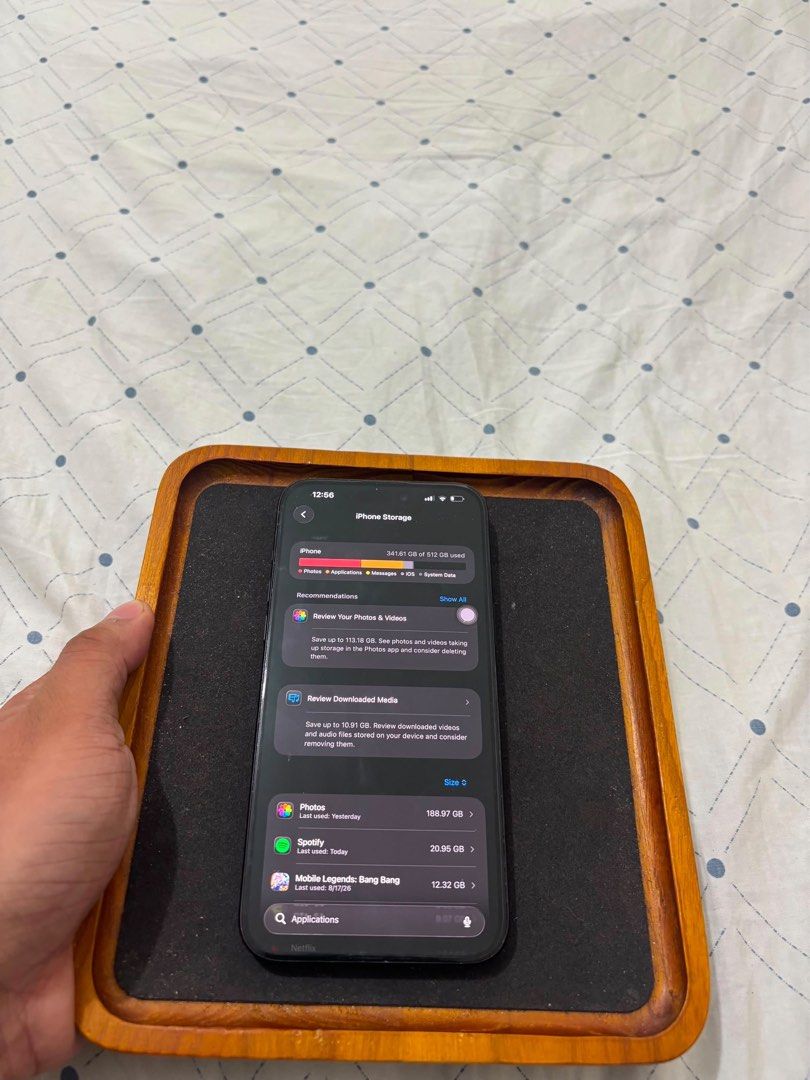 Iphone 15 Pro Max midnight blue (Category: Cases & Sleeves) located in Zamboanga. Submitted by quickwater.6b4dbe (Listing ID 1460488881, Image 3). Description: 516GB 77BH never nabuksan Working lahat with Inclusion: Charger Box Still nego.