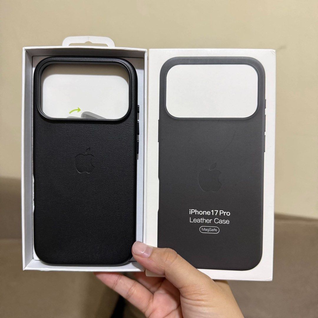 iPhone 17 Pro Magsafe Leather with Case Animation🆕 (Category: Cases & Sleeves) located in Quezon City. Submitted by rcstny (Listing ID 1460350992, Image 3). Description: iPhone 17 Pro Magsafe Leather with Case Animation🆕 - premium hard leather case - magsafe ready with case animation - wireless charging - magnetic case - colors: Black, Taupe Brown, Orange & Elderberry Available for: iP 17🆕 iP 17 Air🆕 iP 17 Pro iP 17 Pro Max ₱750 .
