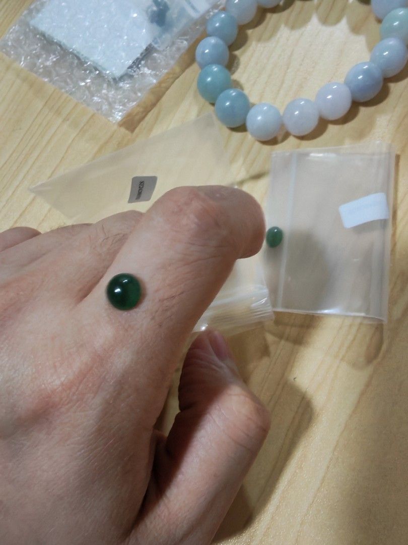 Jadeite loose stone (Category: Jewelry) located in Bacoor. Submitted by jadeitemaster (Listing ID 1460486402, Image 1). Description: Type A Jadeite Intense Green Burmese Jadeite With certificate For ring, add to your customized jewelry..